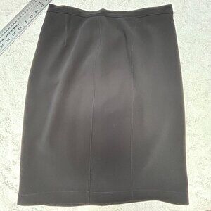 Vintage Thierry Mugler Paris Women's Career Pencil Straight Skirt Size 44 Black